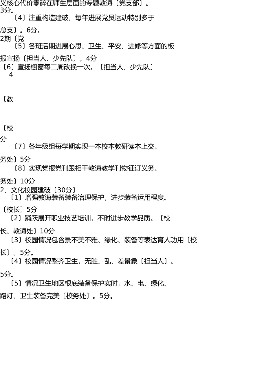 学校精神文明建设考核奖惩条例 _第2页