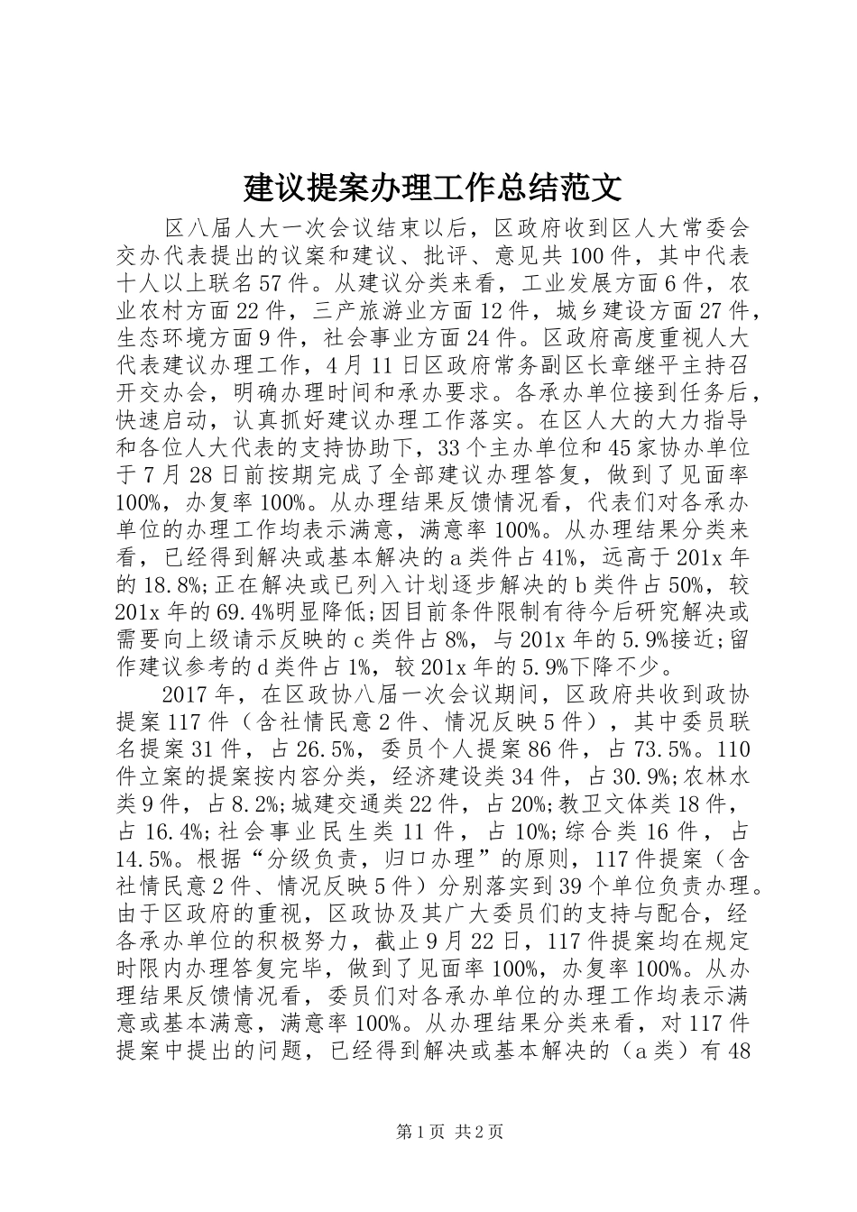 建议提案办理工作总结范文_第1页