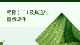 颅骨(二)及其连结重点课件