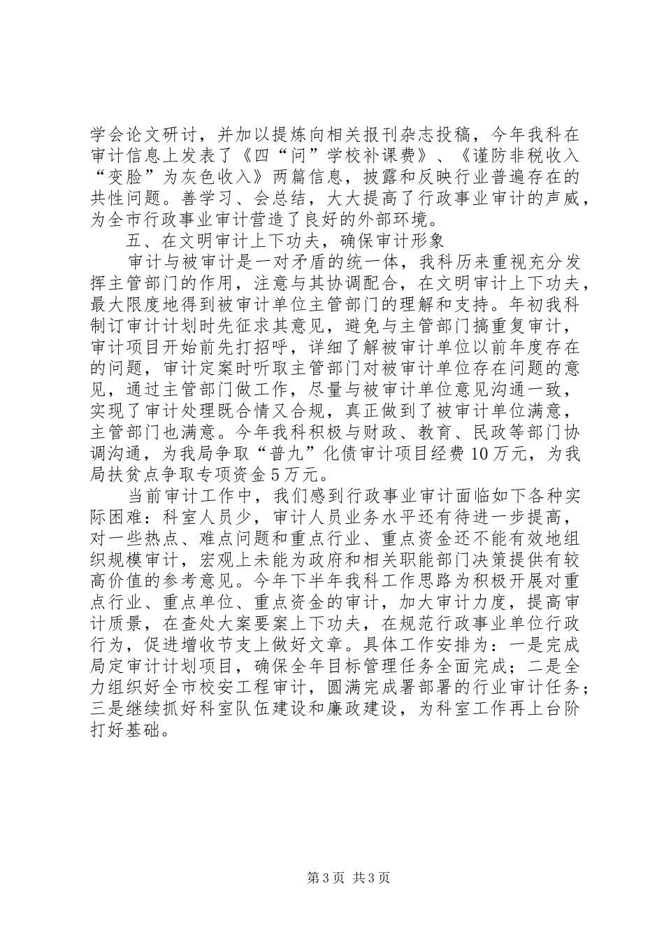 审计局行审科工作总结_第3页