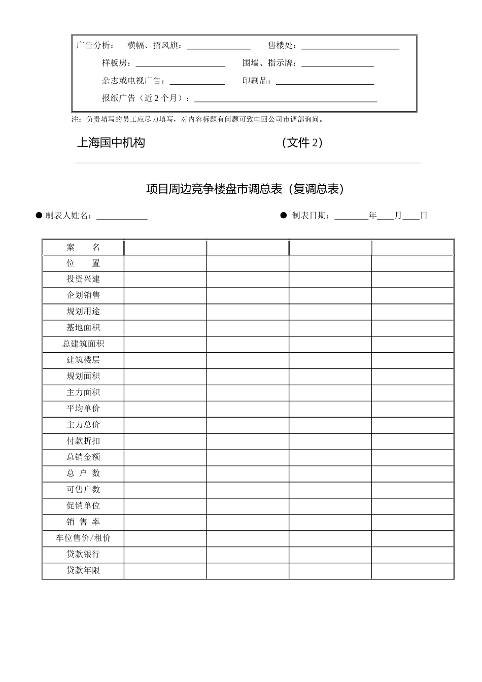国中整套销售表格－龚_第2页