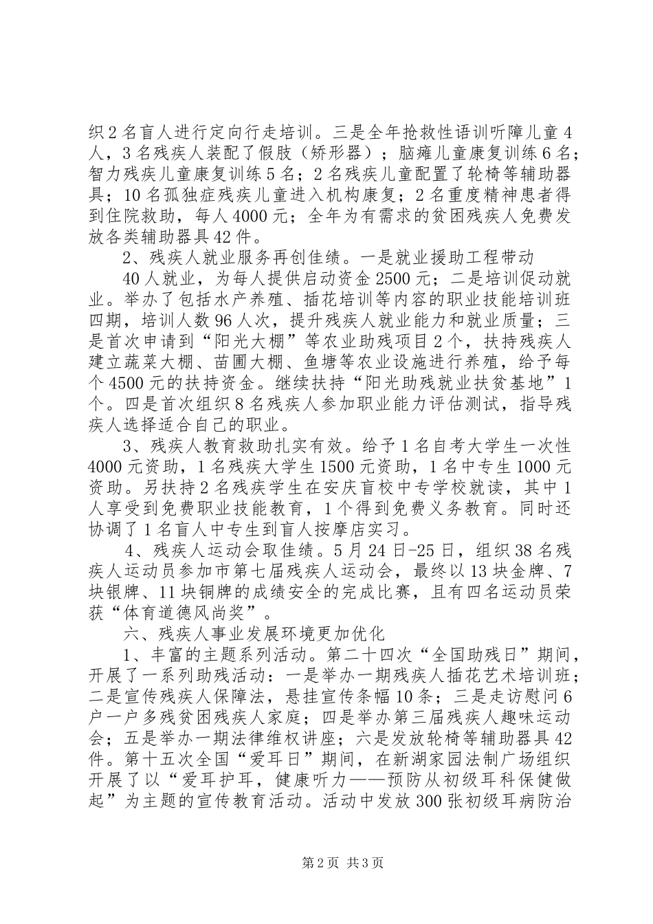 区残联工作总结报告_第2页