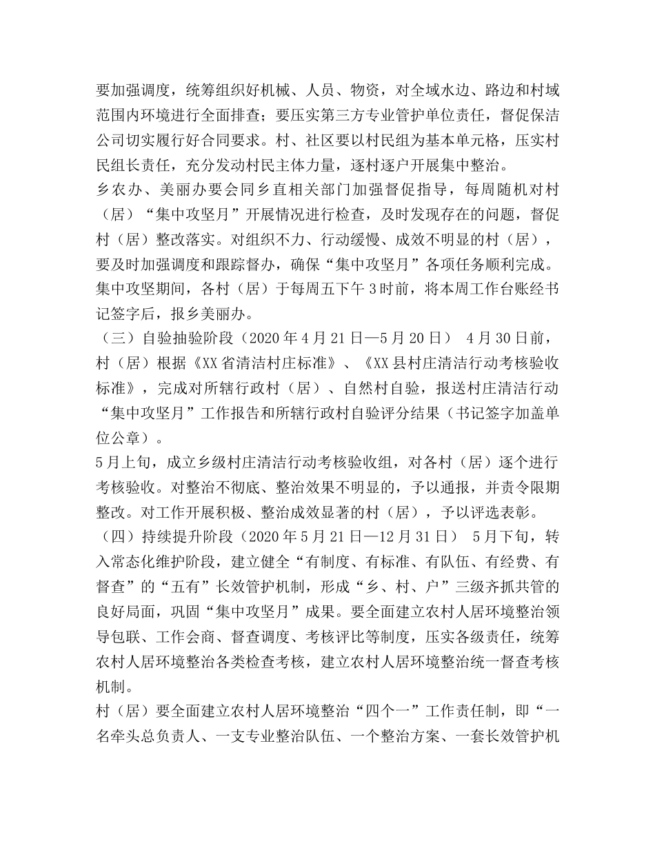 乡村庄清洁行动“集中攻坚月”实施方案 _第3页