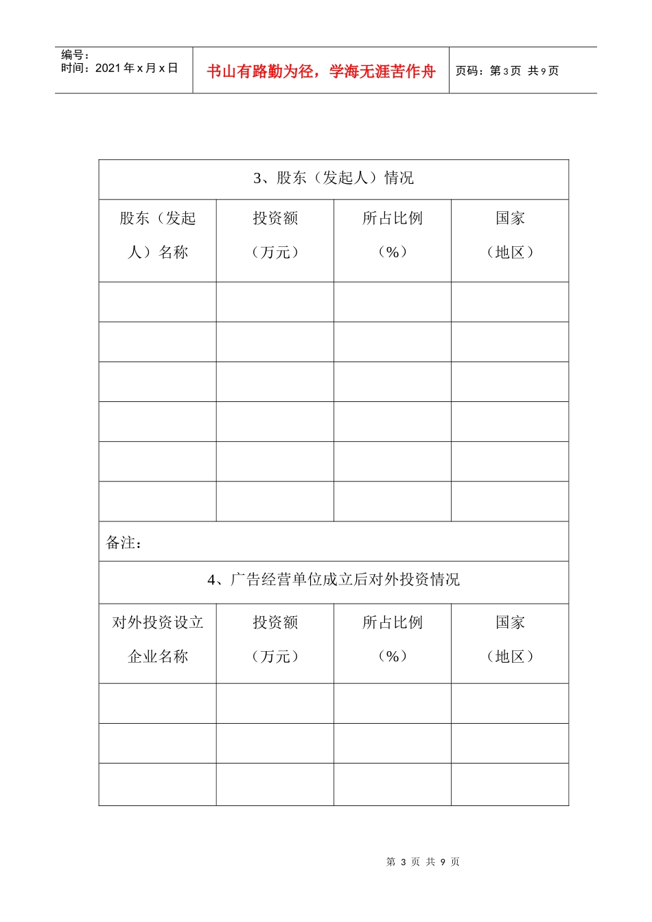 广告经营单位广告经营资格检查表_第3页