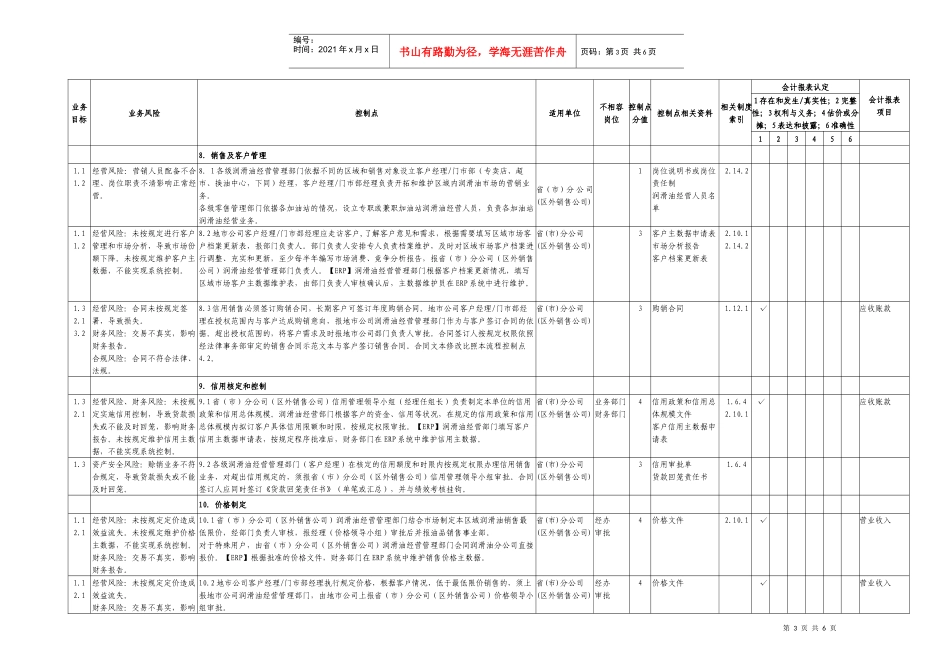 4.9润滑油销售业务控制矩阵_第3页