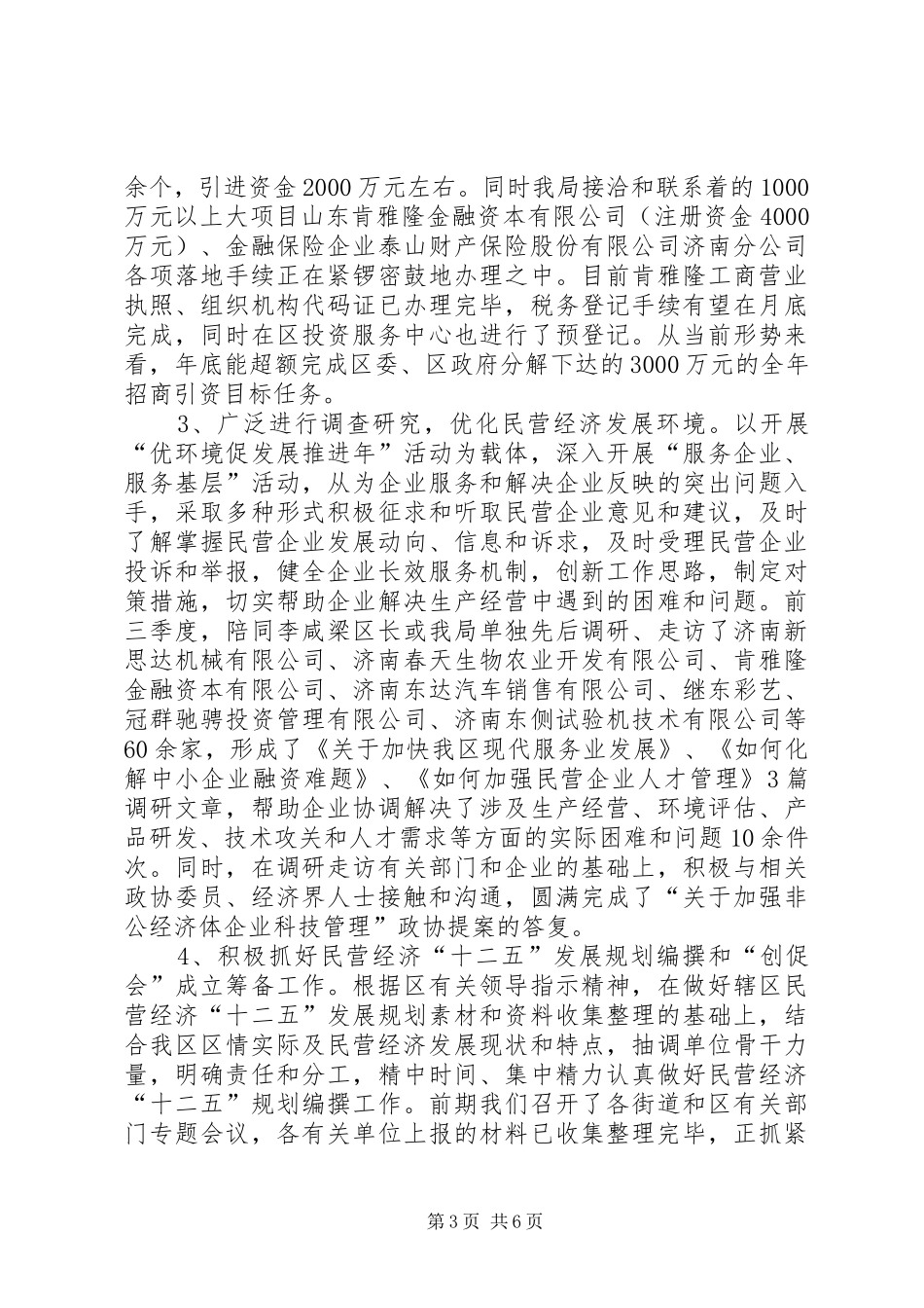 区民营经济工作总结报告_第3页