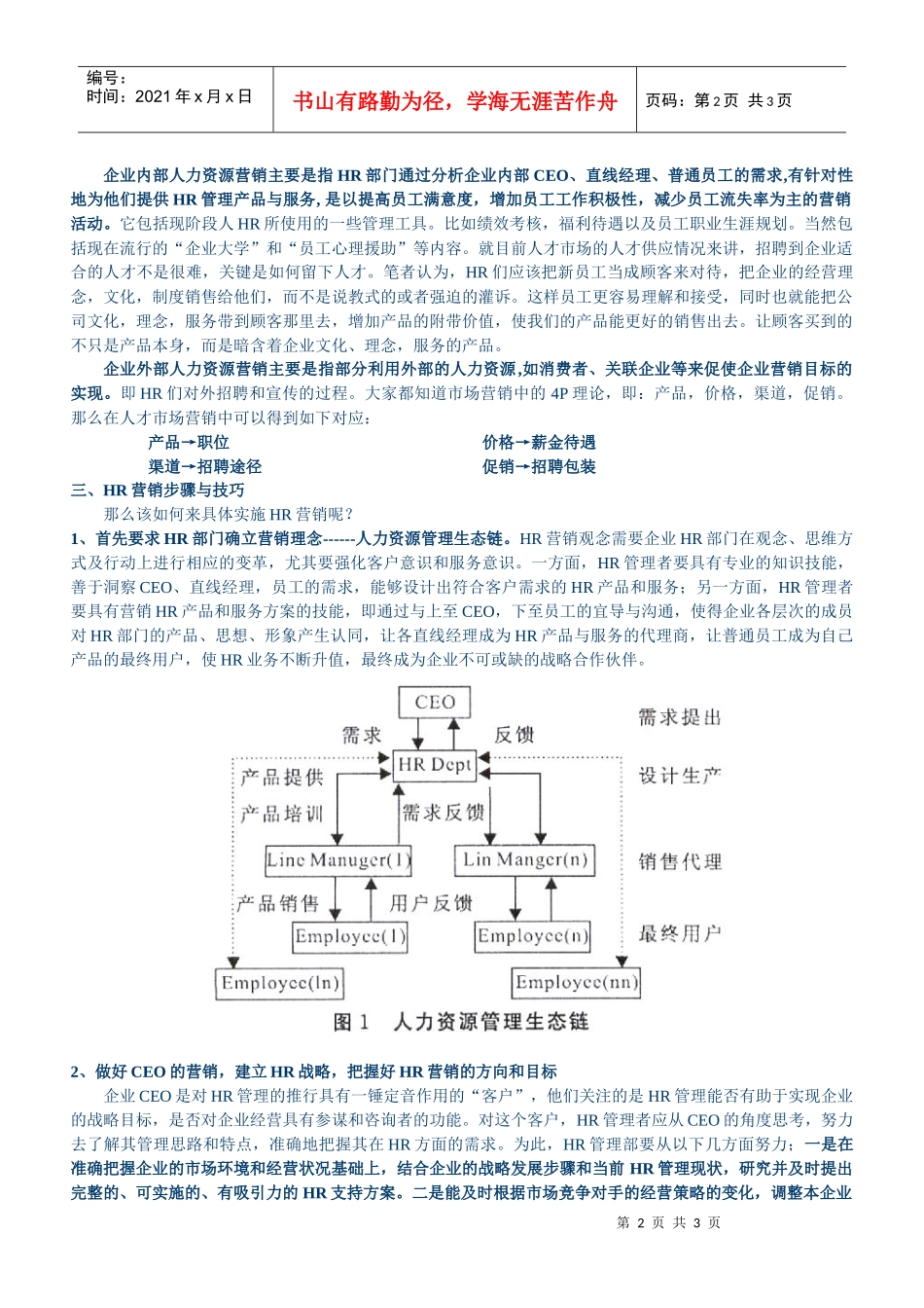 HR管理的新趋势------人力资源营销_第2页