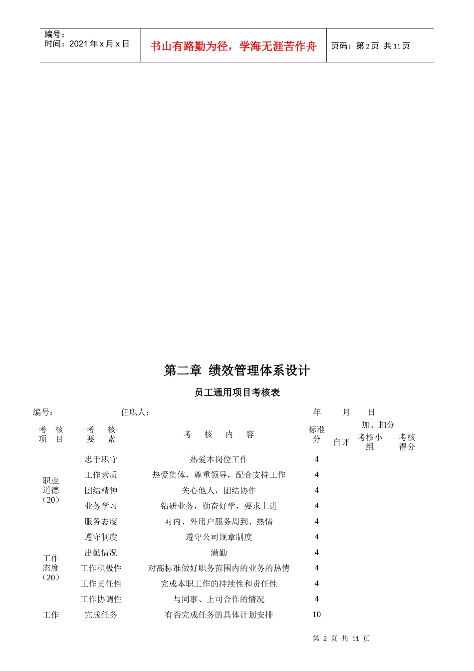 企业绩效管理体系的设计形式_第2页