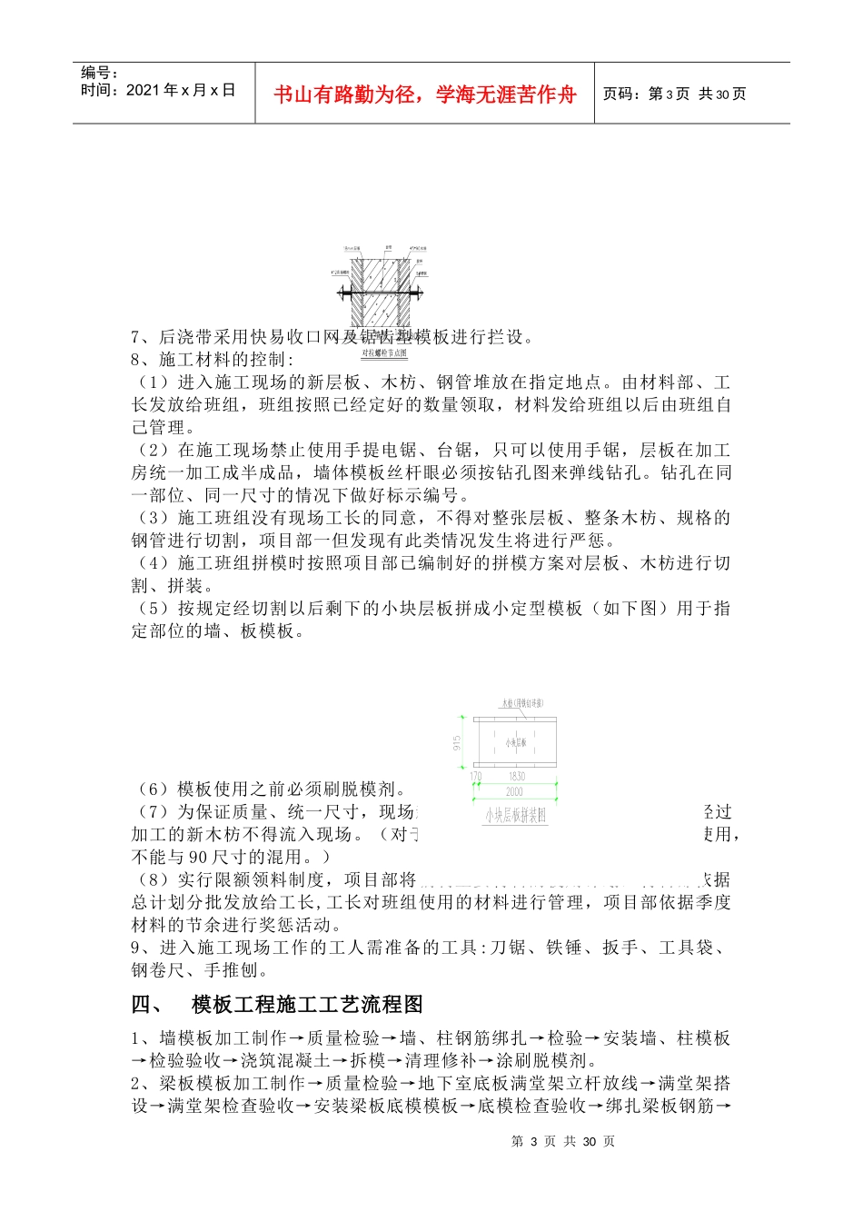 地下室模板工程施工方案-1_第3页