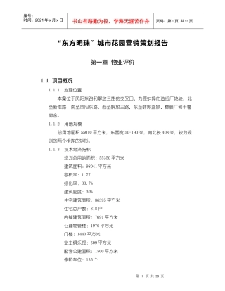 “东方明珠”城市花园营销
