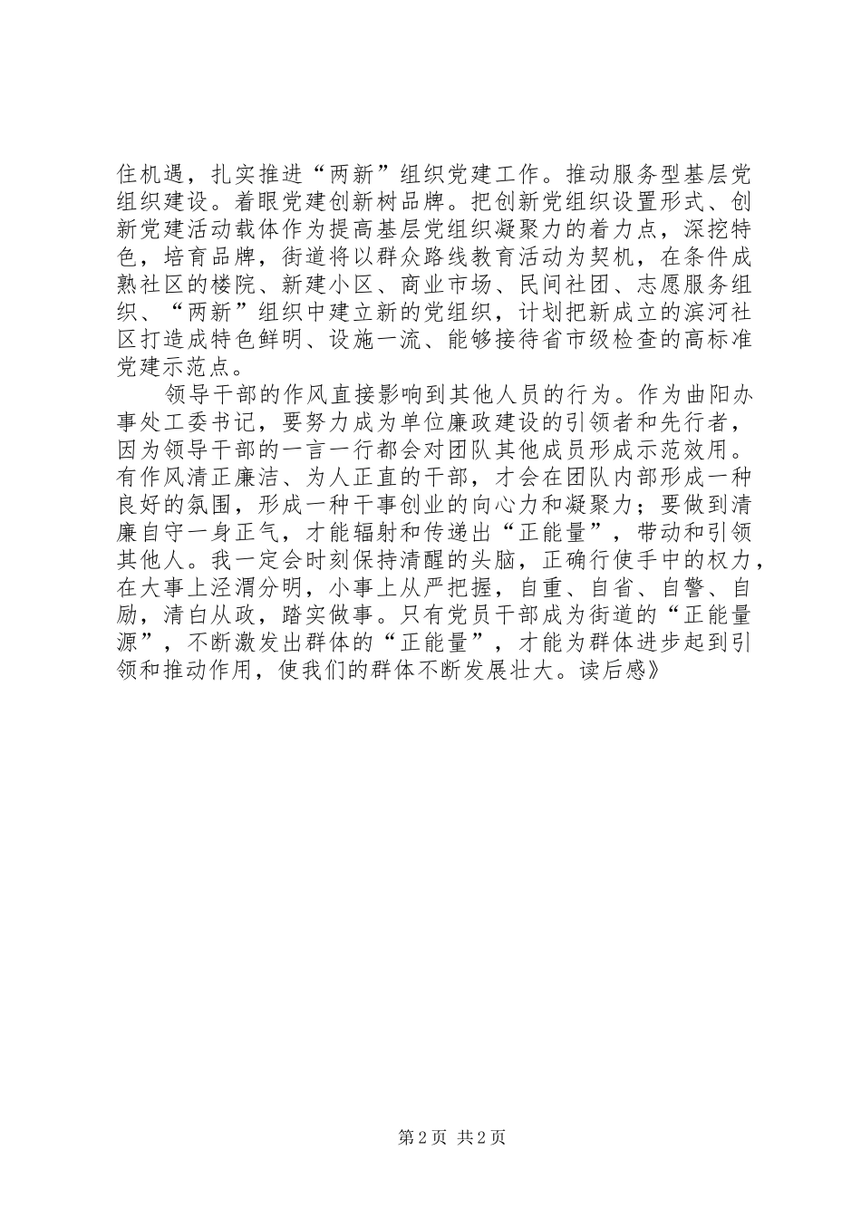 干部《正能量》读后感_第2页
