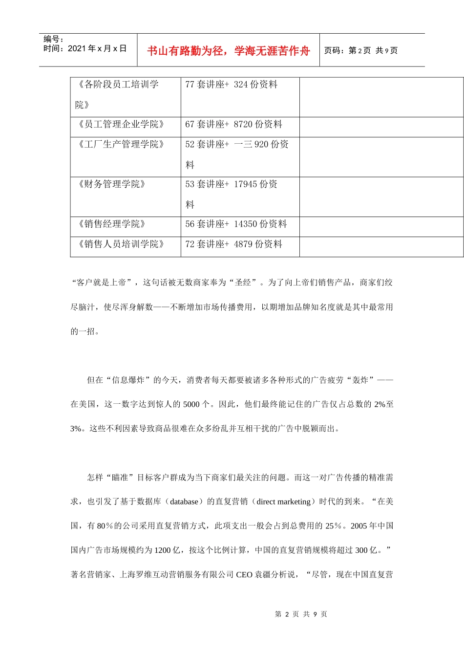 直复营销的操作艺术_第2页