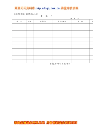 迎宾花园表老客户（三）