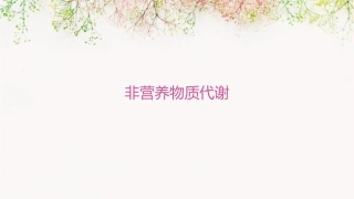 非营养物质代谢s课件