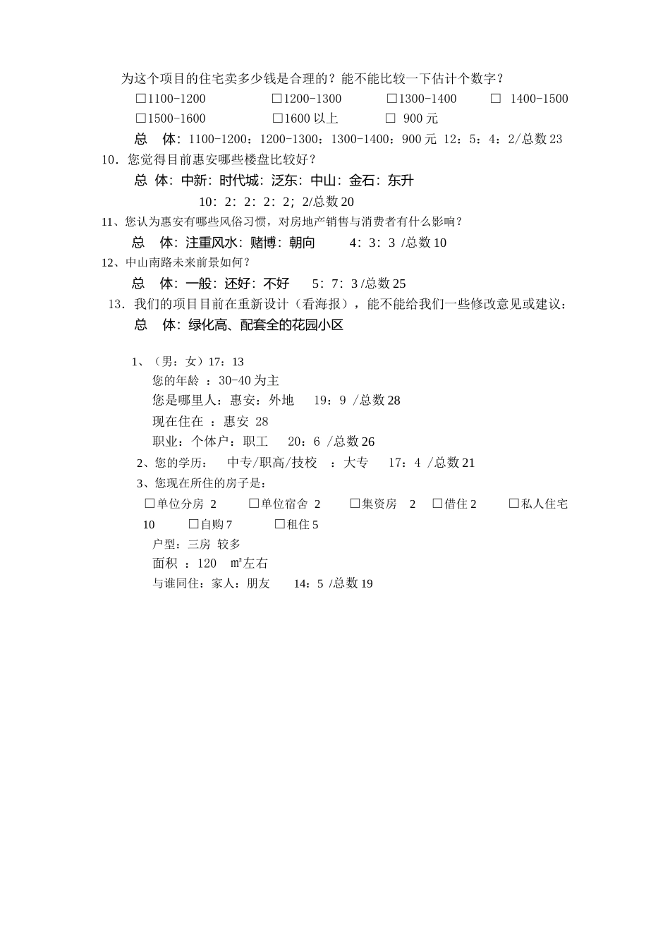 房地产市场调研访谈格式_第3页