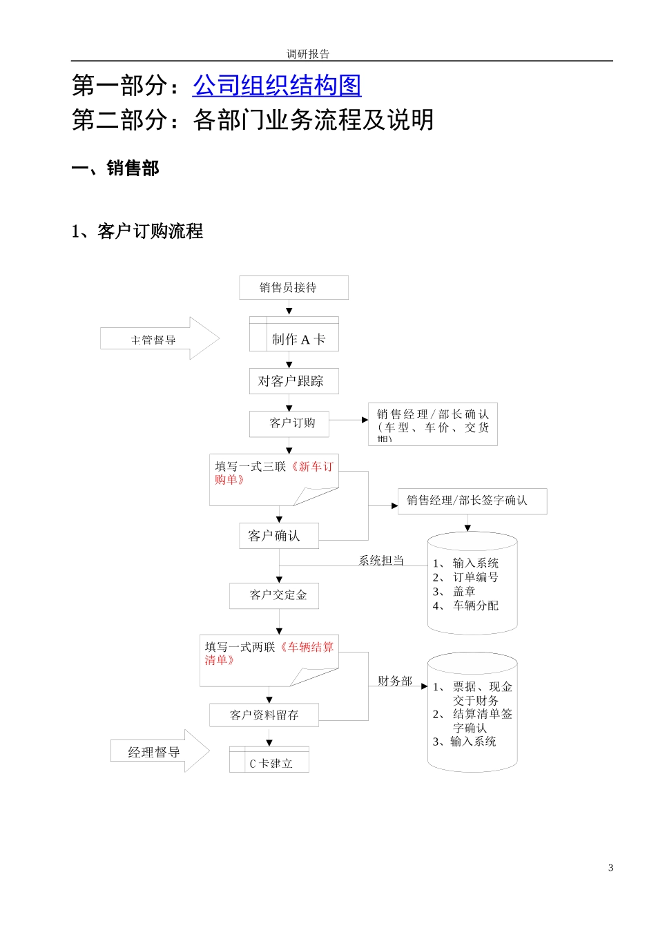 汽车销售公司业务流程调研报告_第3页