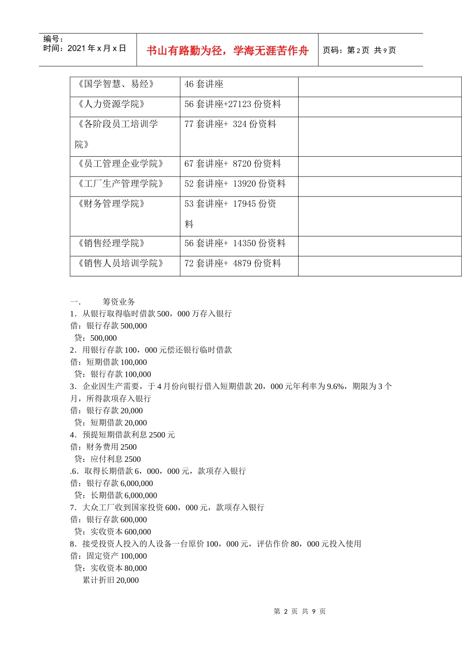 筹资业务与生产业务_第2页