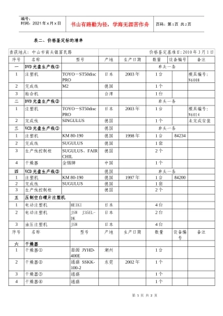 鉴定价格标的清单-广东省新闻出版局广东省版权局