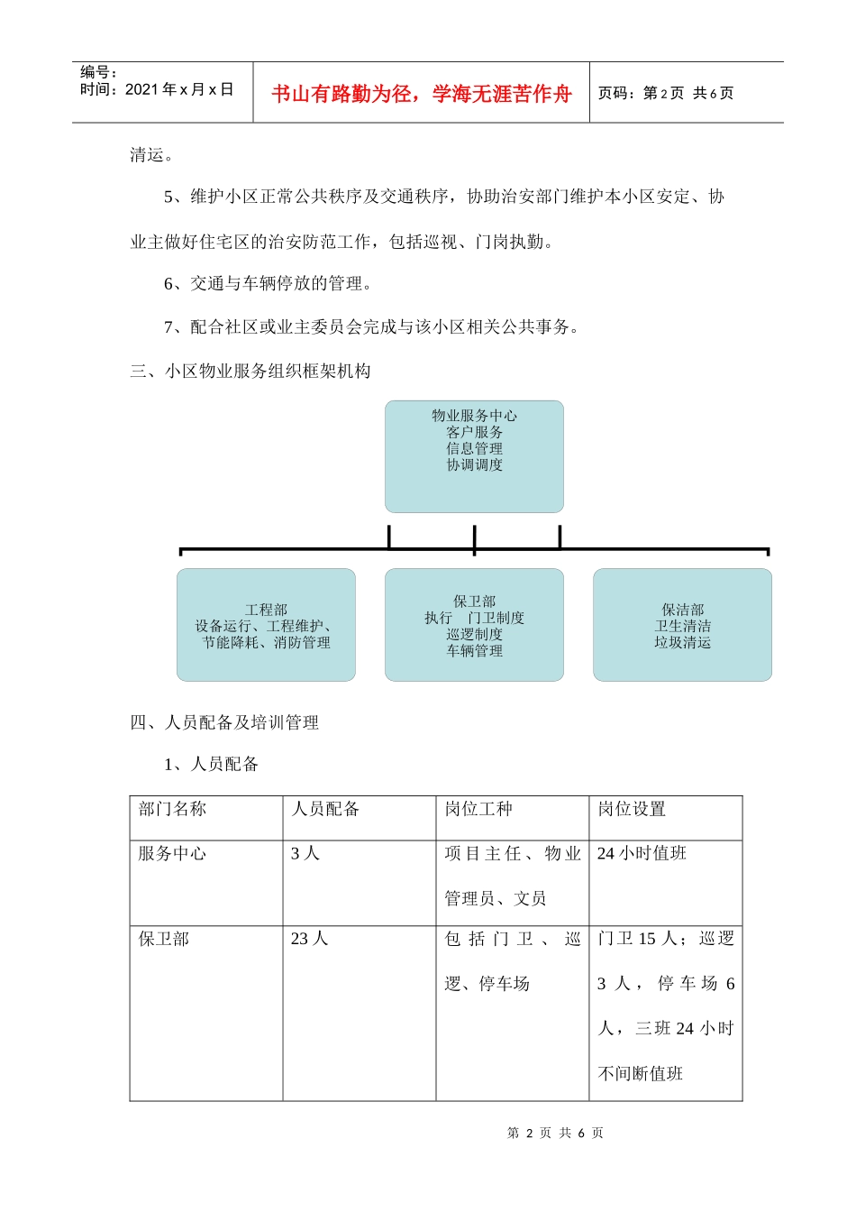 汇商高层住宅物业服务方案_第2页
