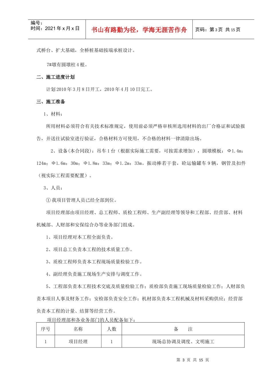 某大桥圆墩柱工程施工方案_第3页