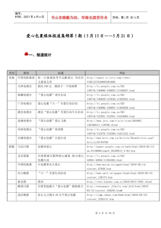 爱心包裹媒体报道集锦第5期