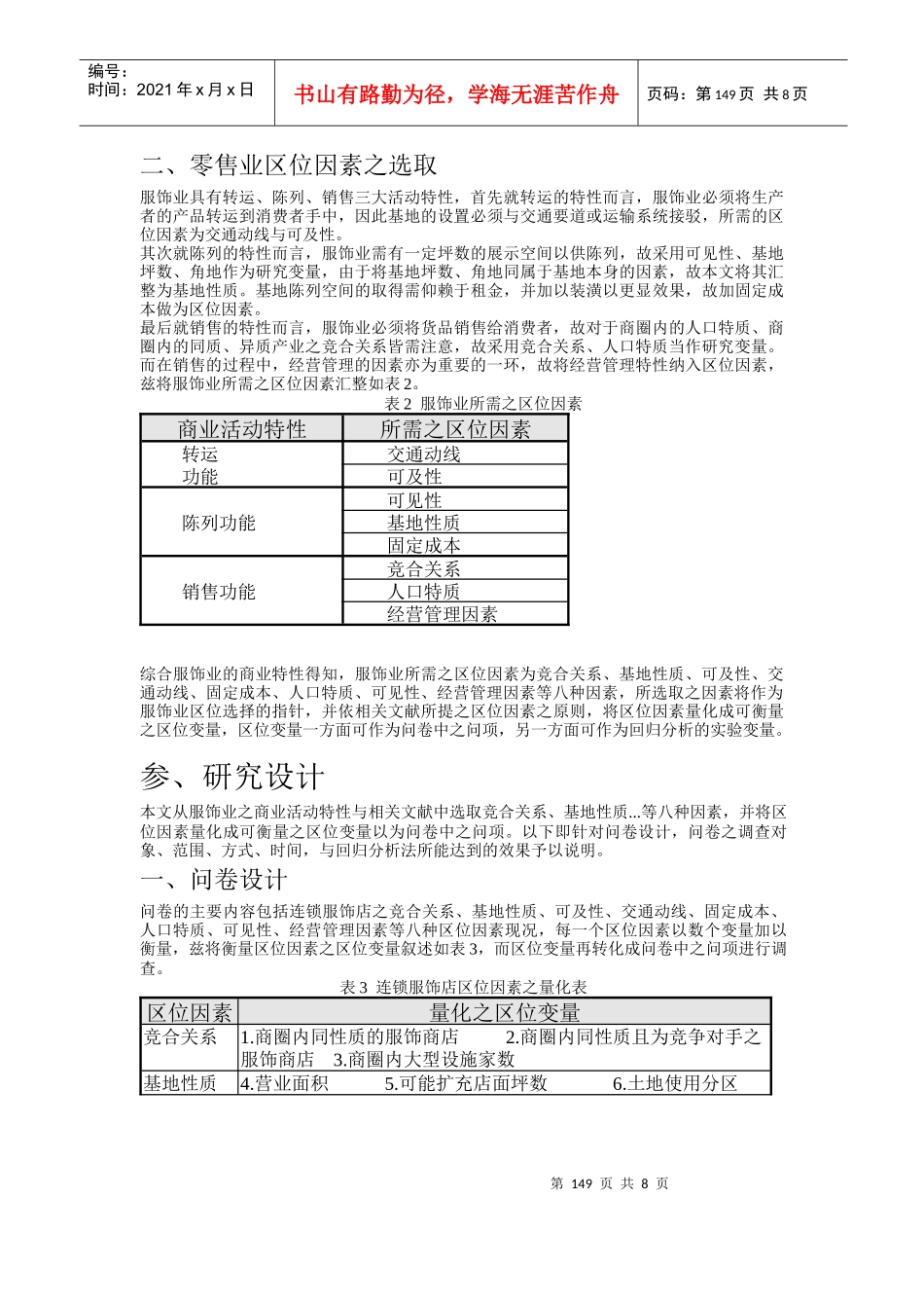 连锁服饰业店选址方案分析_第3页