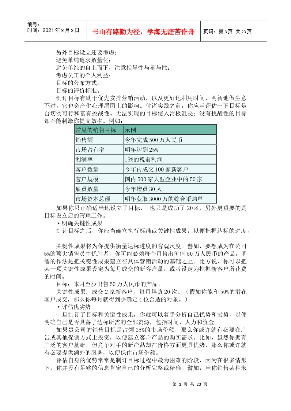 销售经理的职责与管理技能个docx_第3页