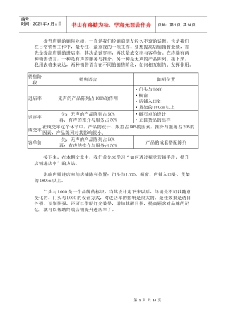 提升进店率的橱窗陈列