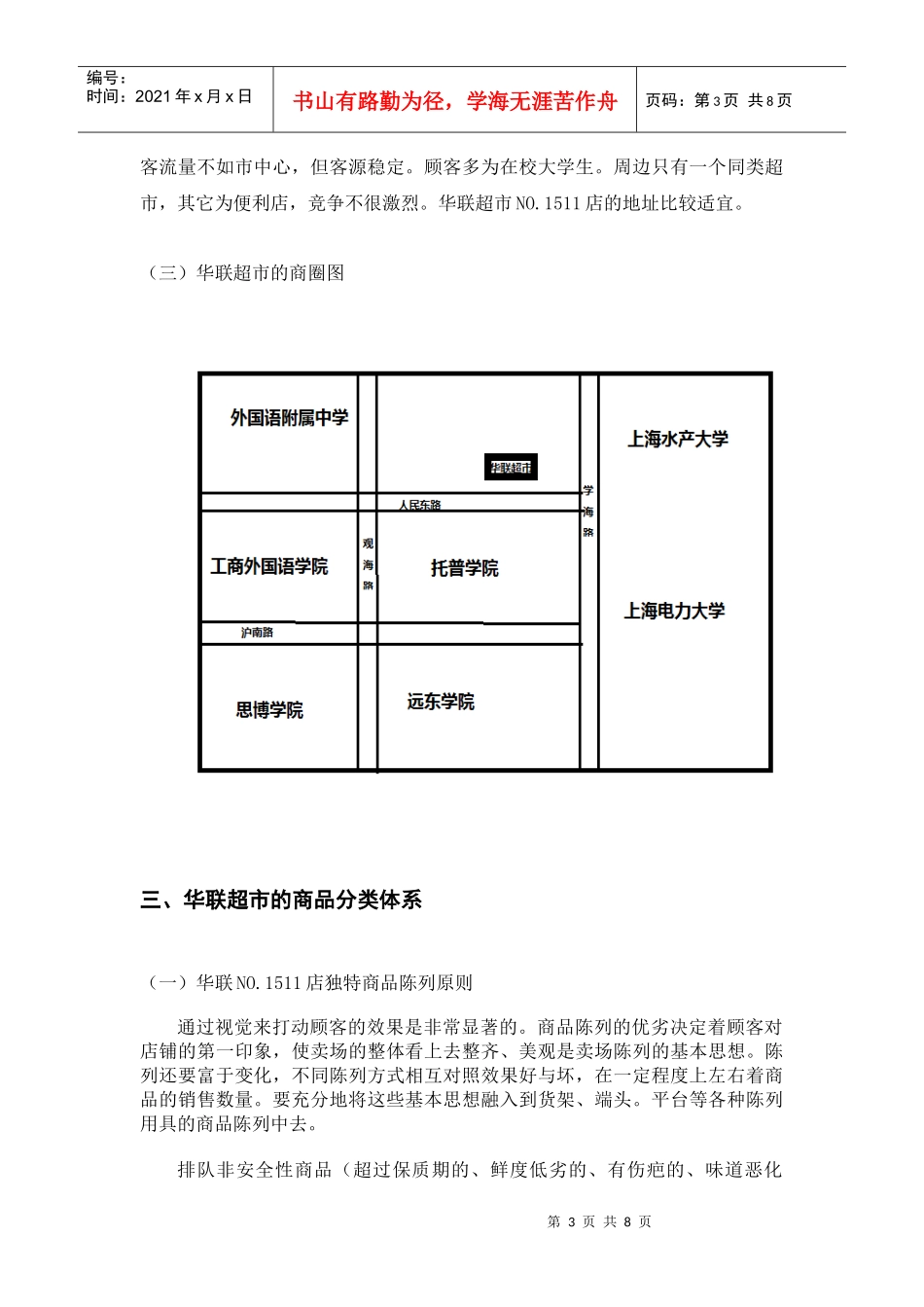 连锁企业门店报告_第3页