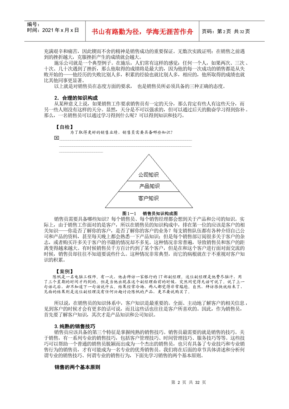 销售人员培训之专业销售技巧培训_第2页