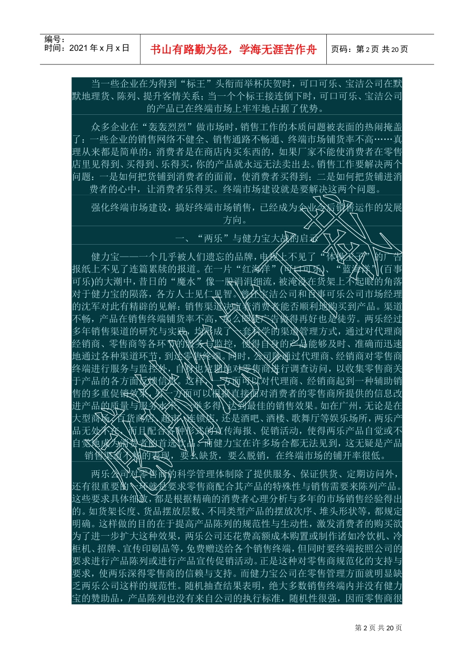 营销终端必备工作手册_第2页