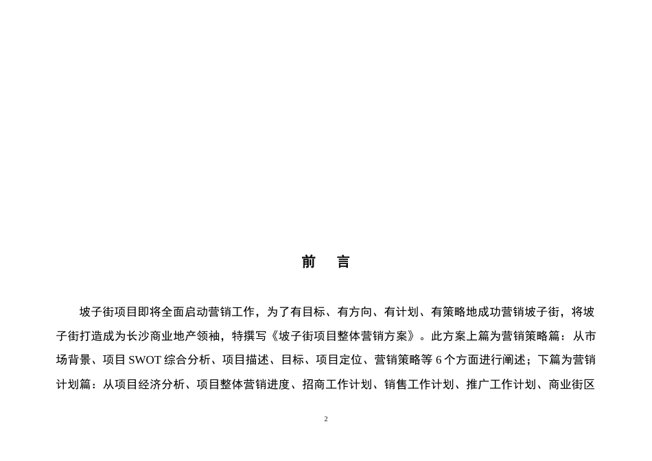 长沙坡子街商业项目整体营销方案_第2页