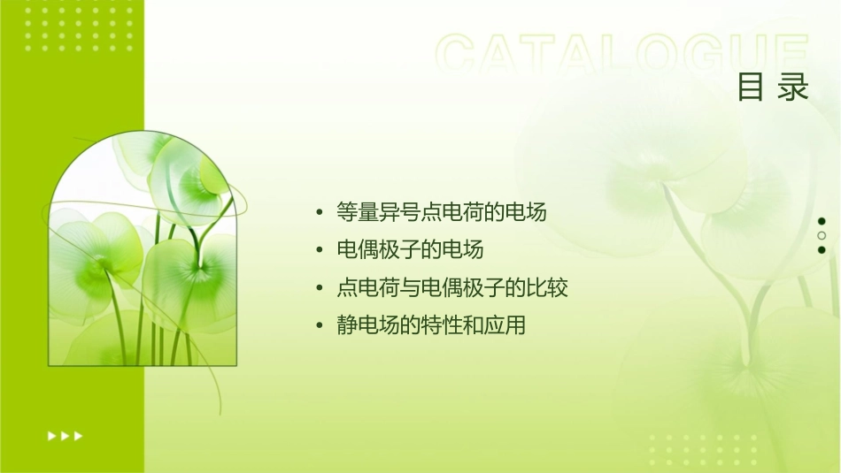 静电场之等量异号点电荷和电偶极子的电场课件_第2页