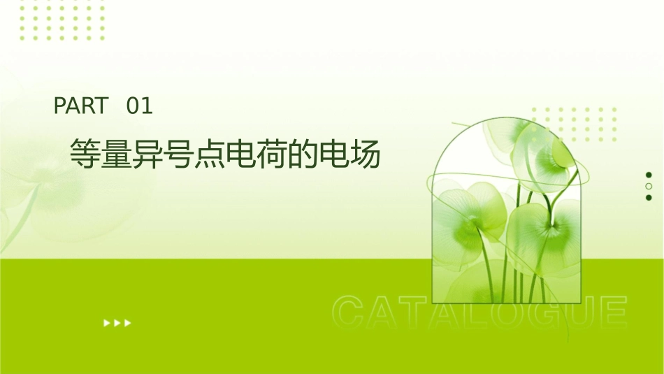 静电场之等量异号点电荷和电偶极子的电场课件_第3页