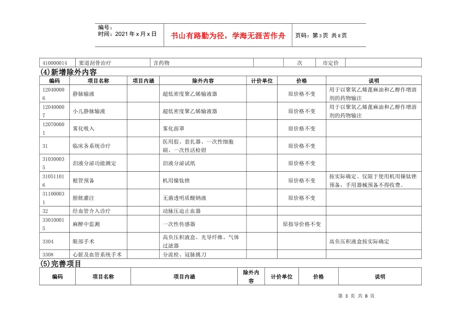 附件1：新增、完善部分医疗服务项目价格_第3页