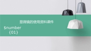显微镜的使用资料课件