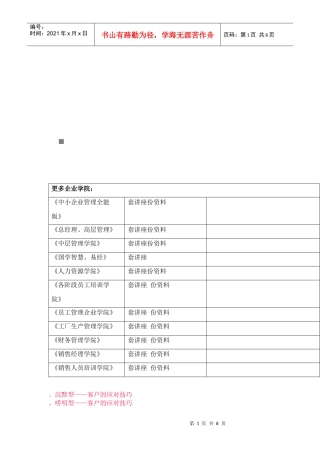针对不同性格客户的处理技巧