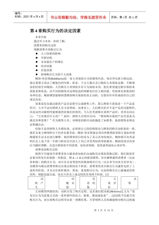 消费者购买行为的决定因素讲义