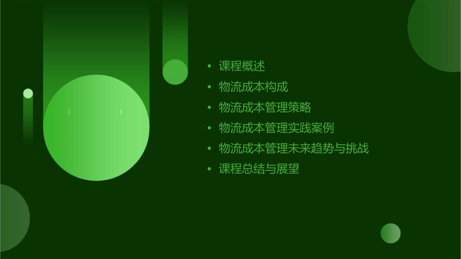物流成本管理说课课件_第2页