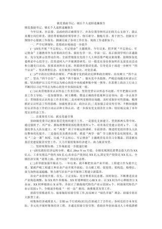 镇党委副书记、镇长个人述职述廉报告 