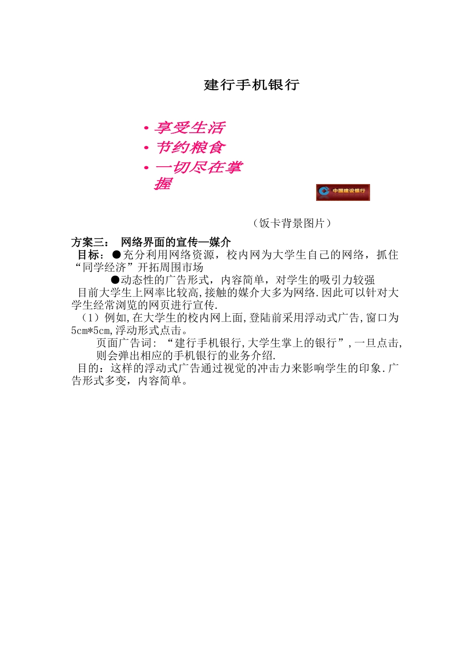 推广手机银行的营销策略及方案分析_第3页