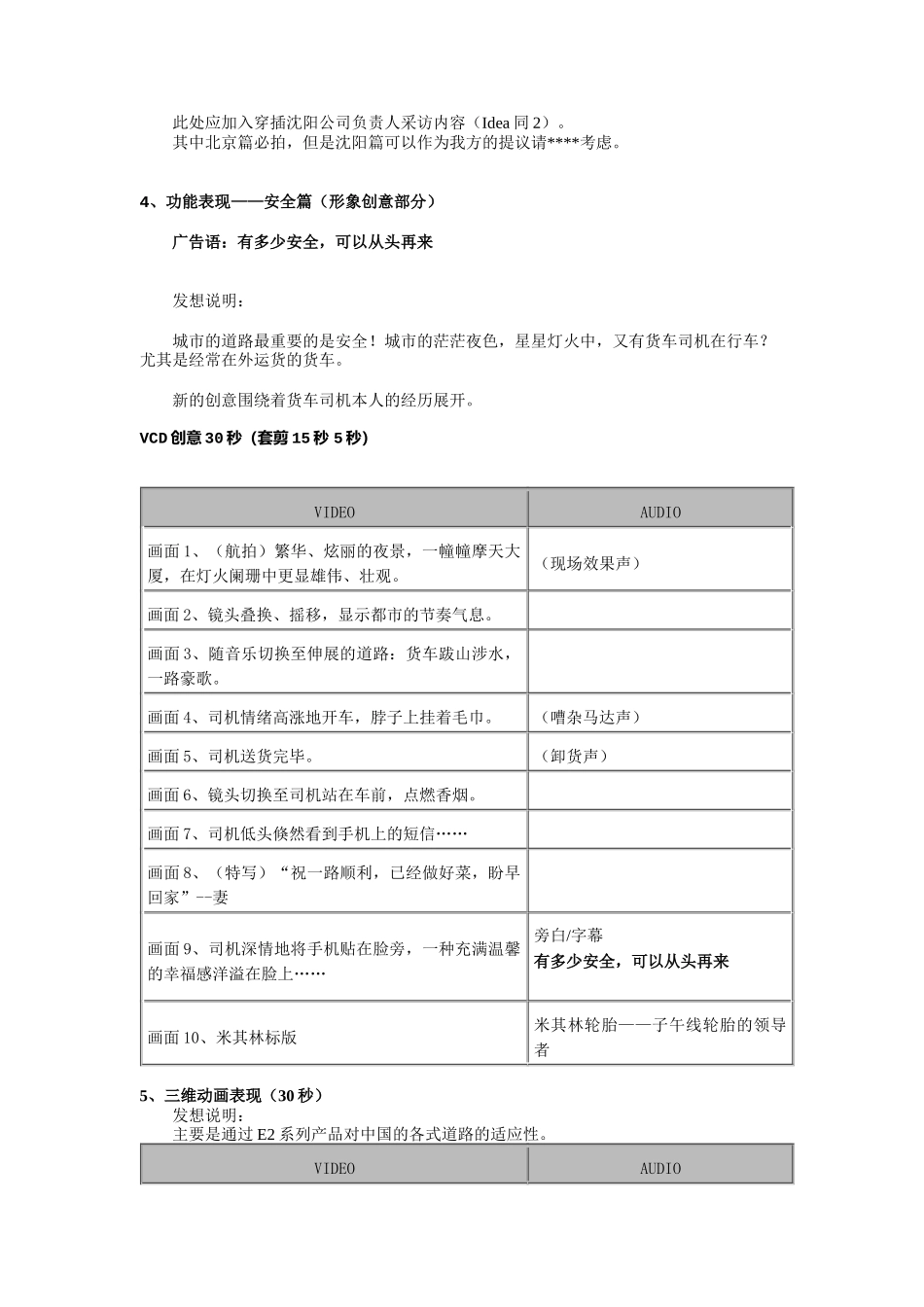 米其林轮胎电视脚本_第3页