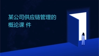 某公司供应链管理的概论课件