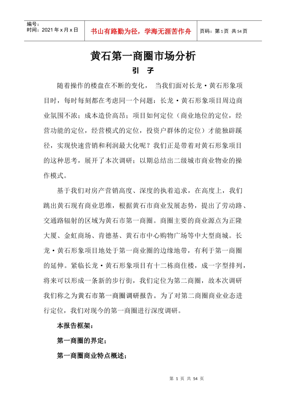 某商业城市场分析报告_第1页