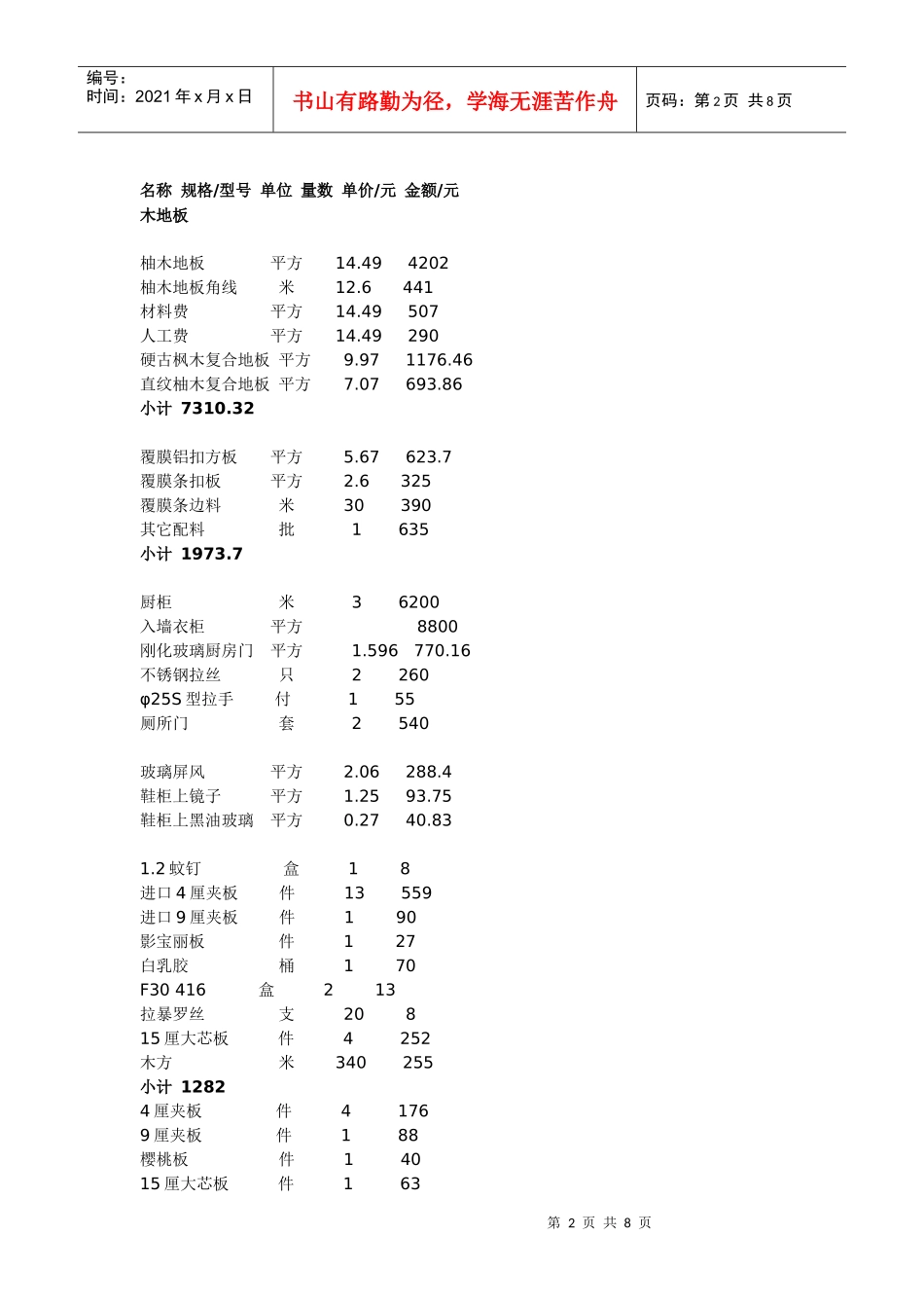 装修材料报价(按材料)_第2页