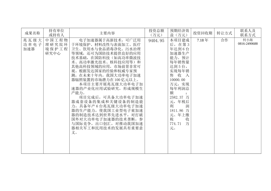 绵阳市科技成果调查表汇编_第3页