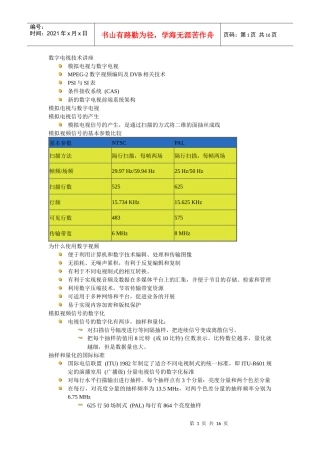 数字电视技术讲座