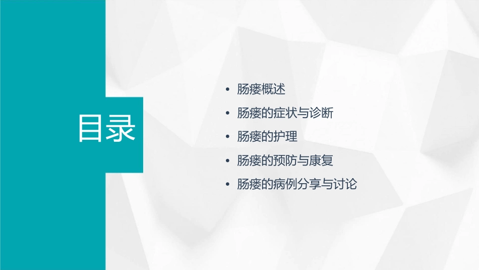 肠瘘护理查房通用课件_第2页