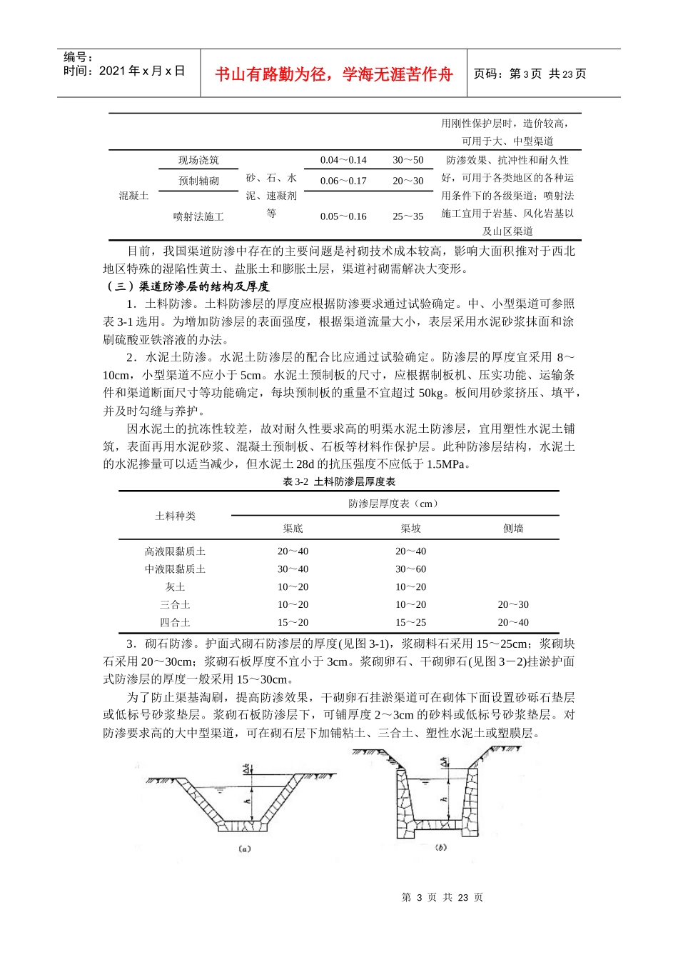 渠道防渗工程技术范本_第3页