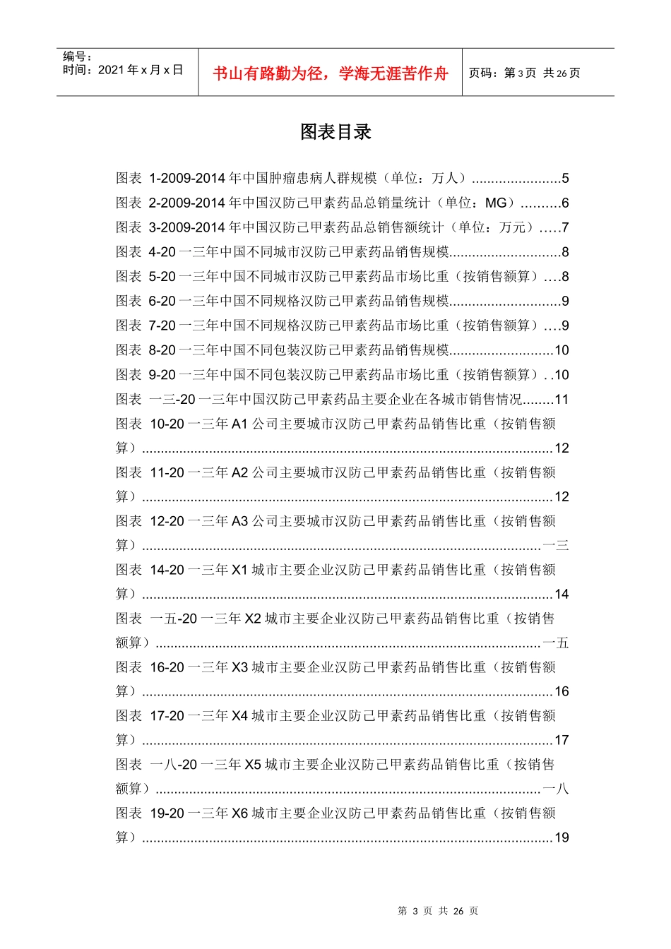 汉防己甲素药品销售数据市场调研报告_第3页